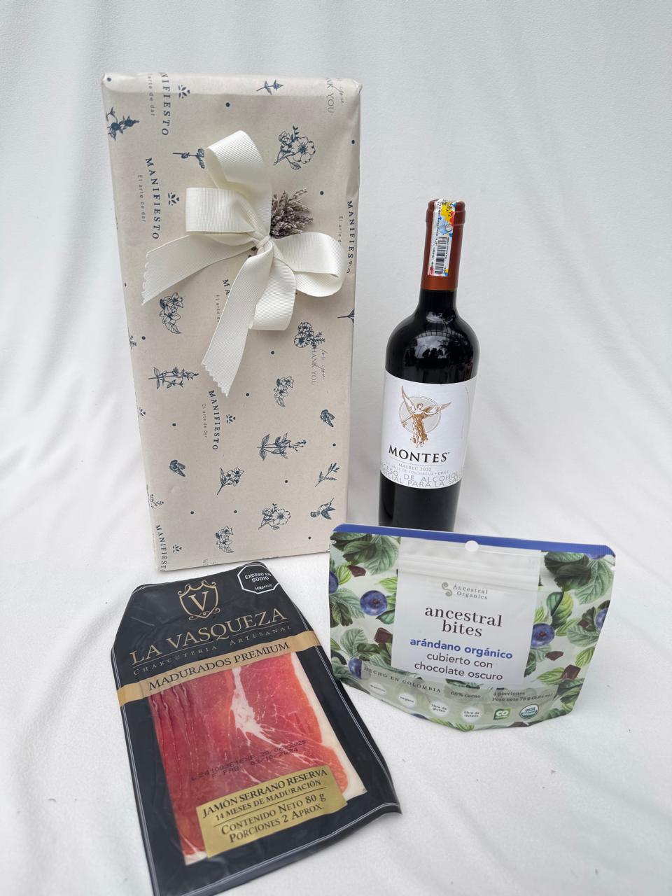 Cajas de Anchetas 3 | vino con chocoarándanos