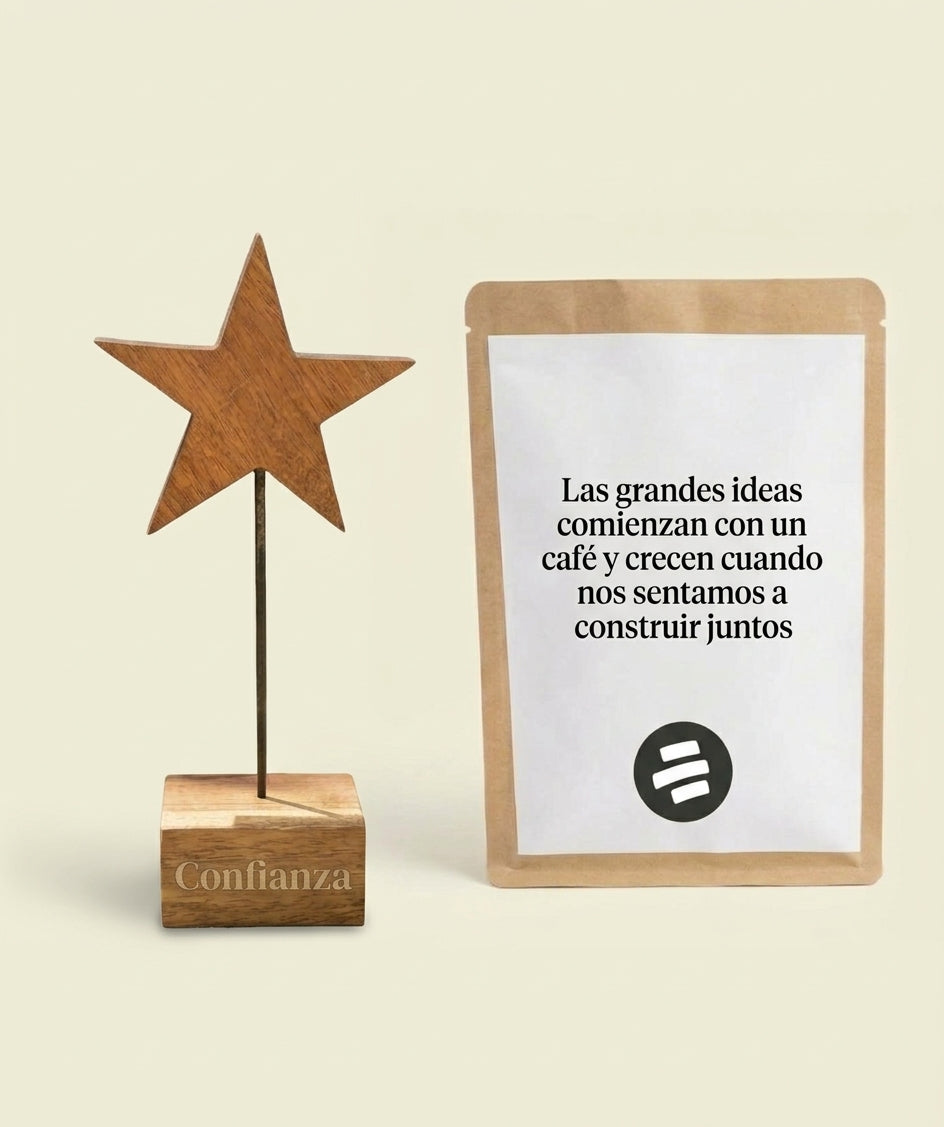 Estrella y café personalizados- Corporativo