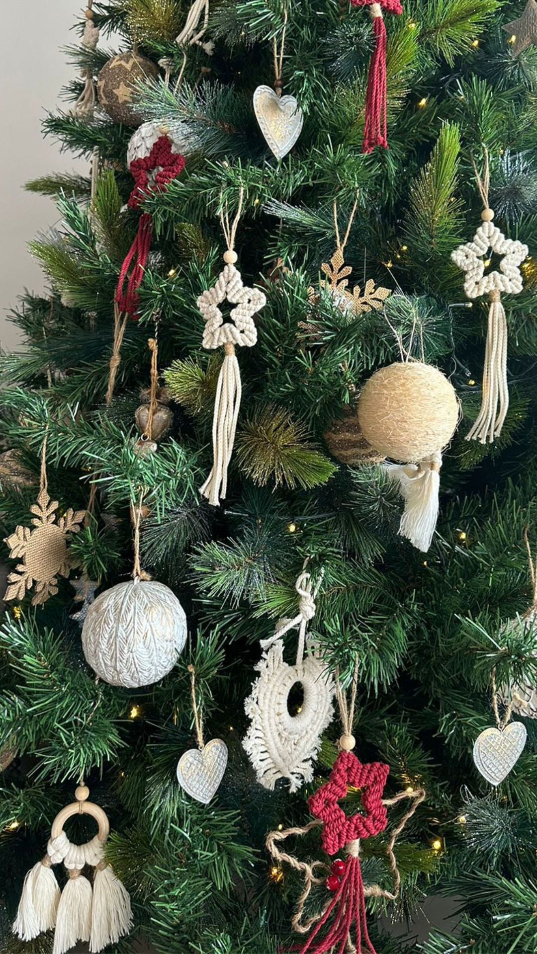 Estrellitas para el árbol de macramé