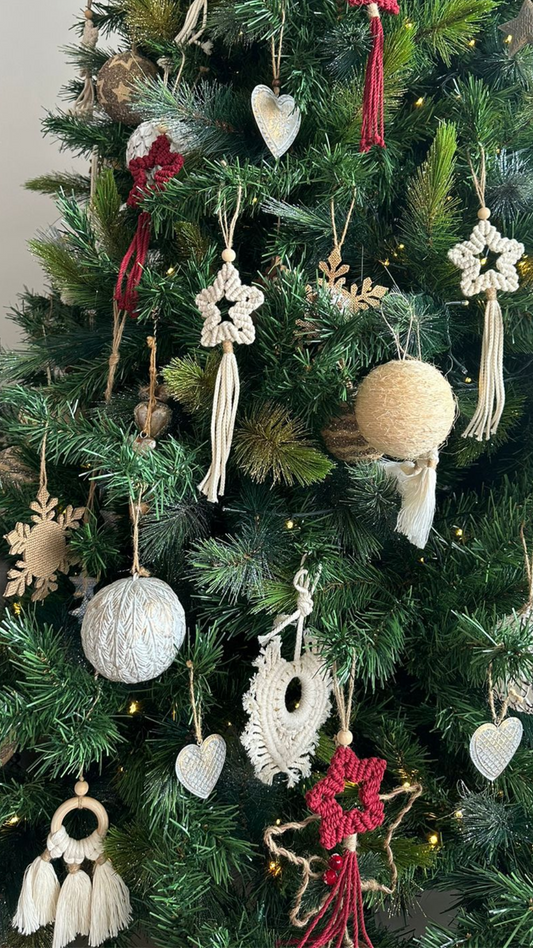 Estrellitas para el árbol de macramé