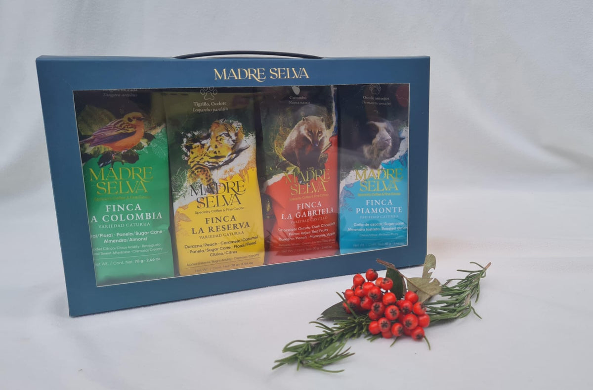 Set de cata de cafés | Set de cuatro Cafés Artesanales – 70 g c/u