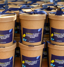 Cajita de Mini Brownies Melcochudos