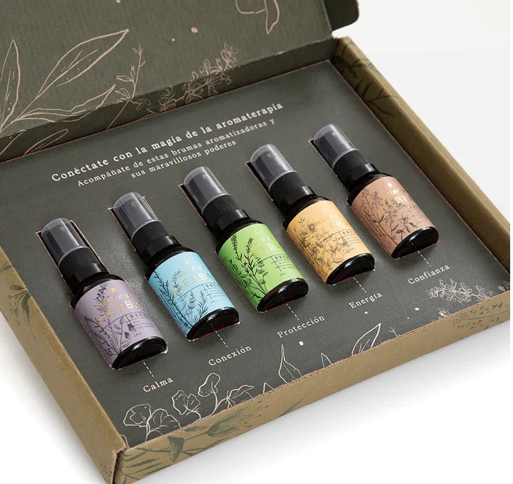 Brumas con aceites esenciales 5 | Spray para linos, cama y ropa 20ml)