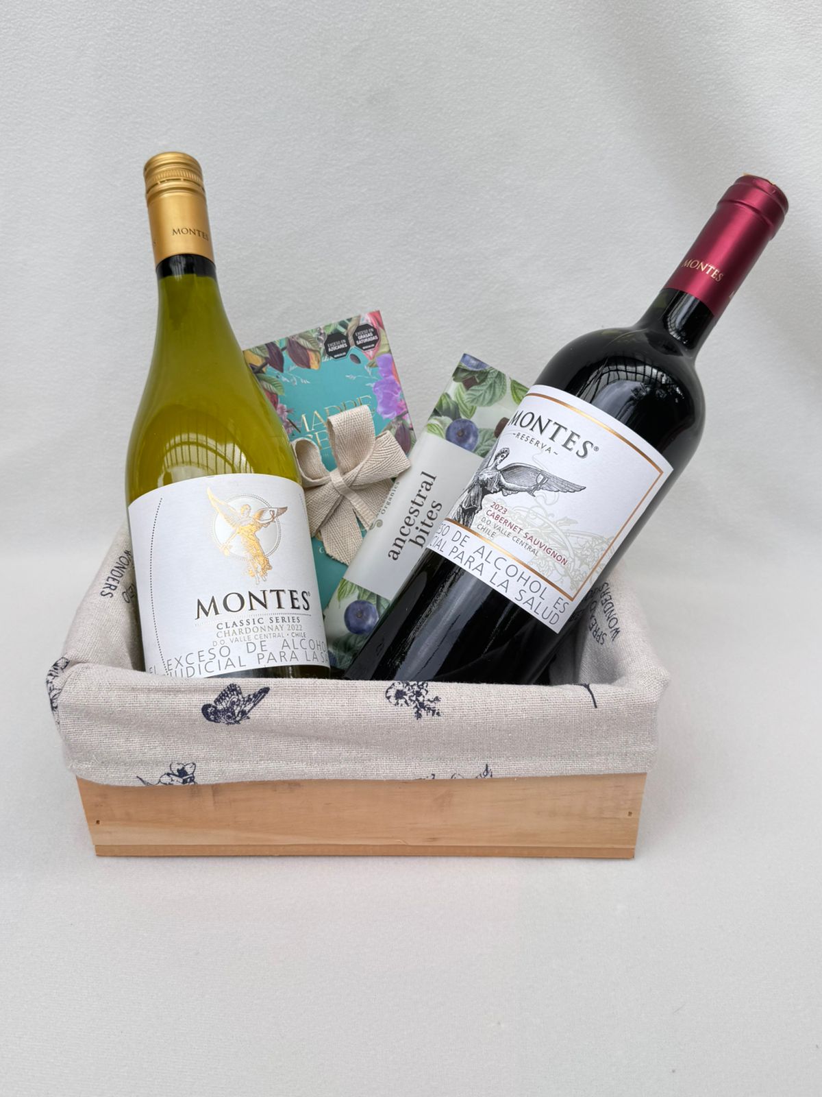 Duo de vinos y chocolates