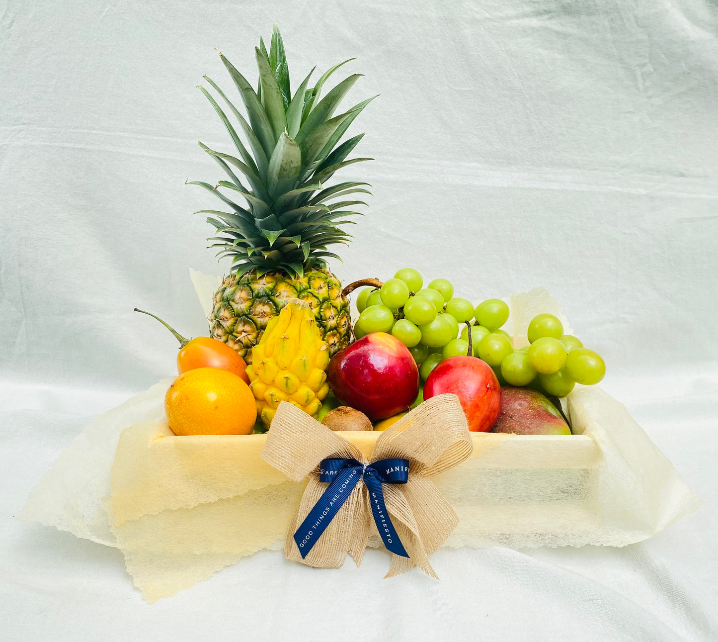 ancheta con frutas de temporada