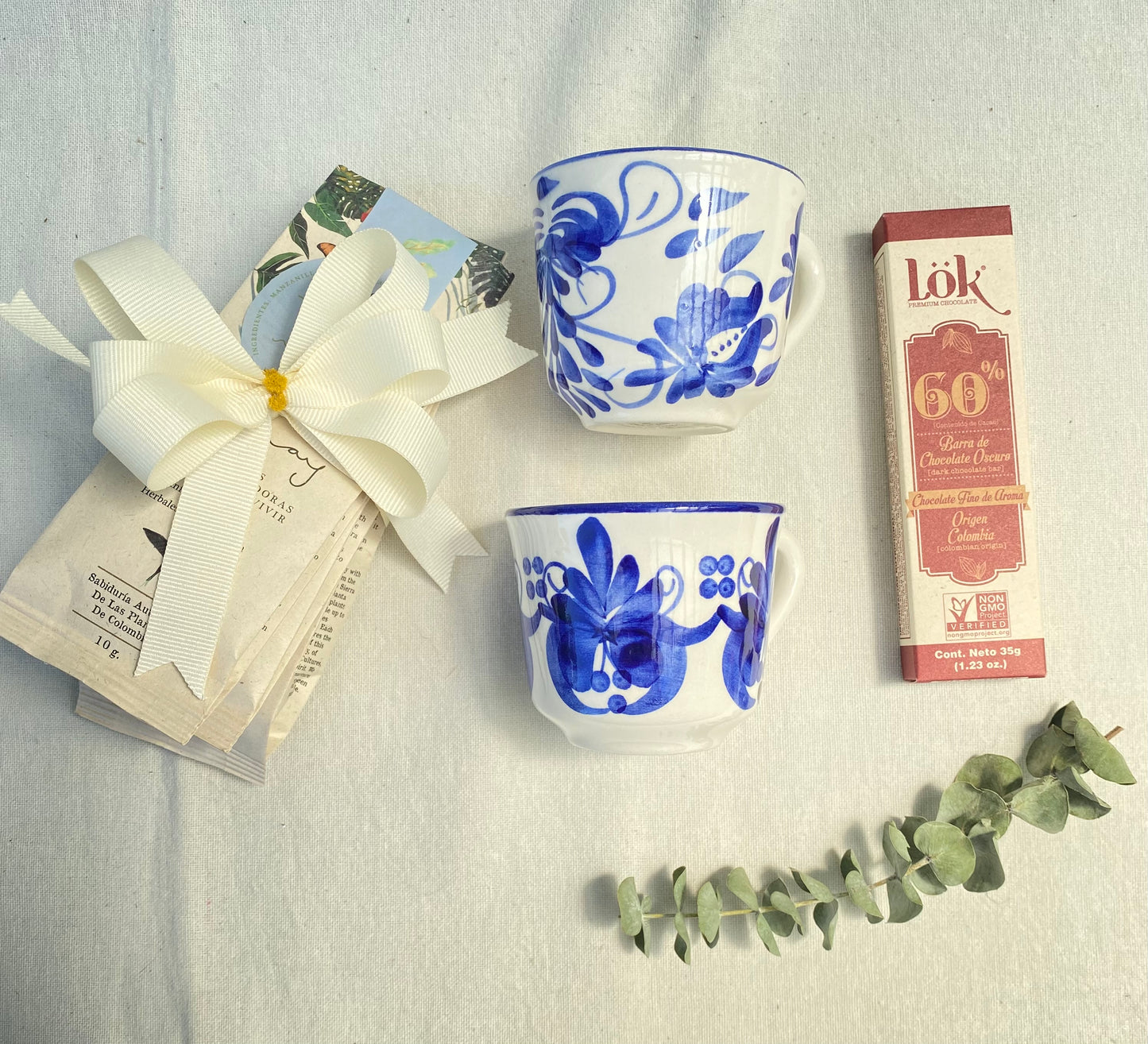 Kit de Tés – Dos mini tés, dos tacitas y una mini chocolatina