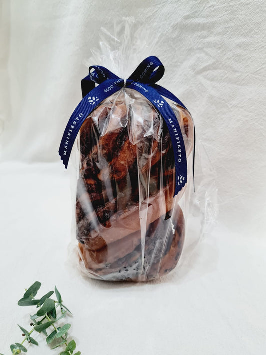 pan de trenza de brownie  para regalar
