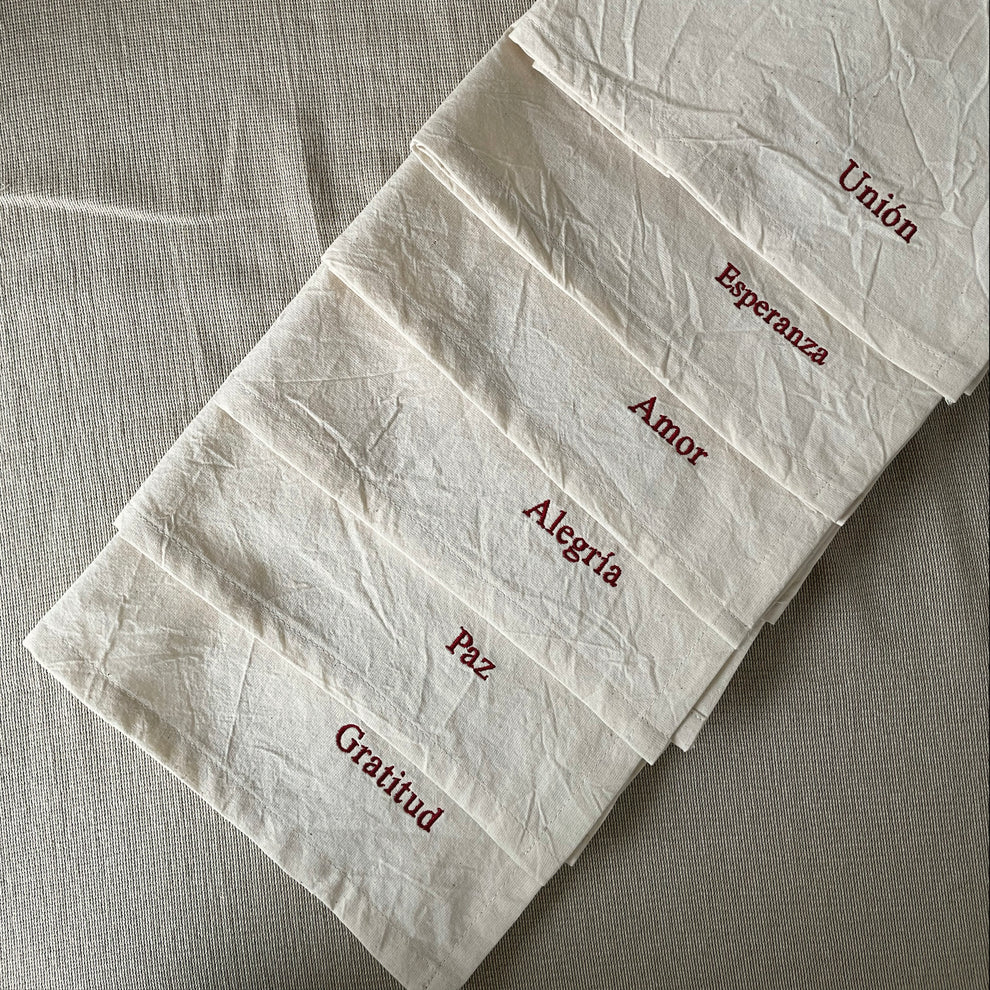 Servilletas con palabras