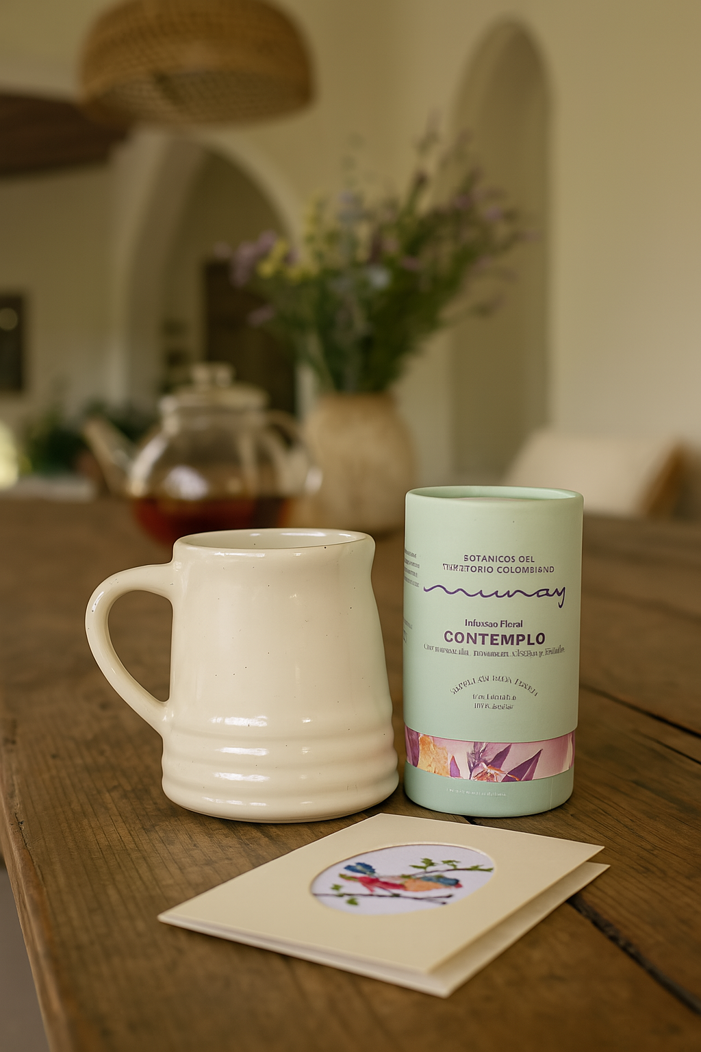 Tubito de te y mug artesanal