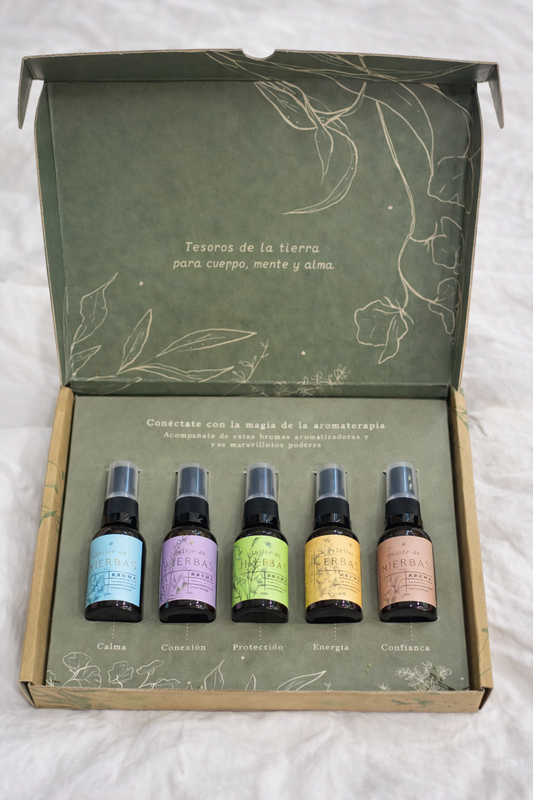 Brumas con aceites esenciales 5 | Spray para linos, cama y ropa 20ml)