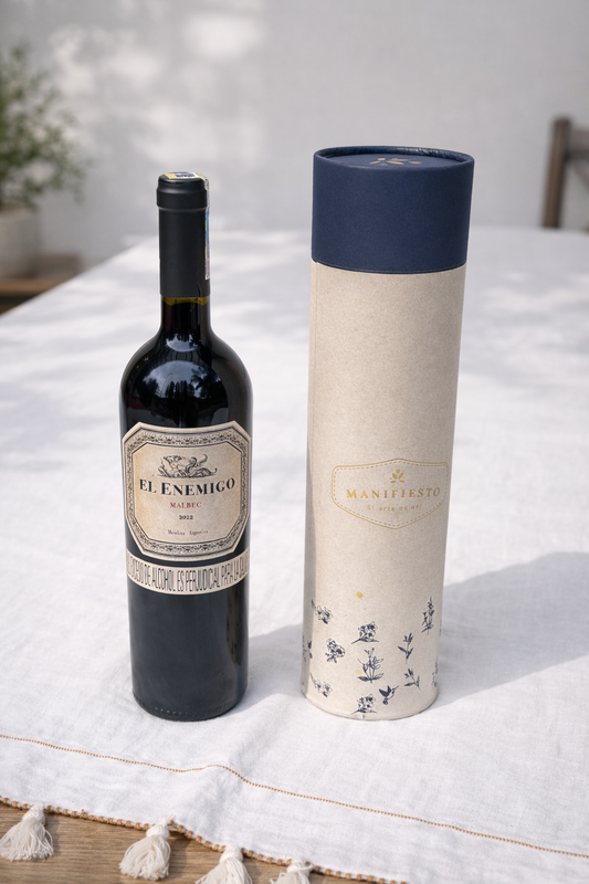 Vino con empaque VIP