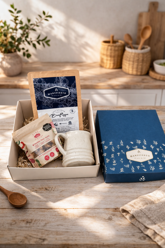 Kit Cafetero | Mug con café y granola