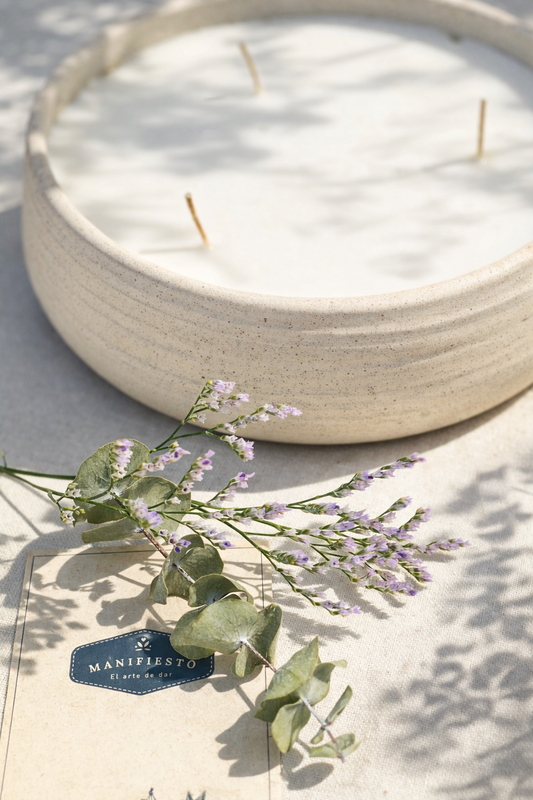 Vela grande cerámica