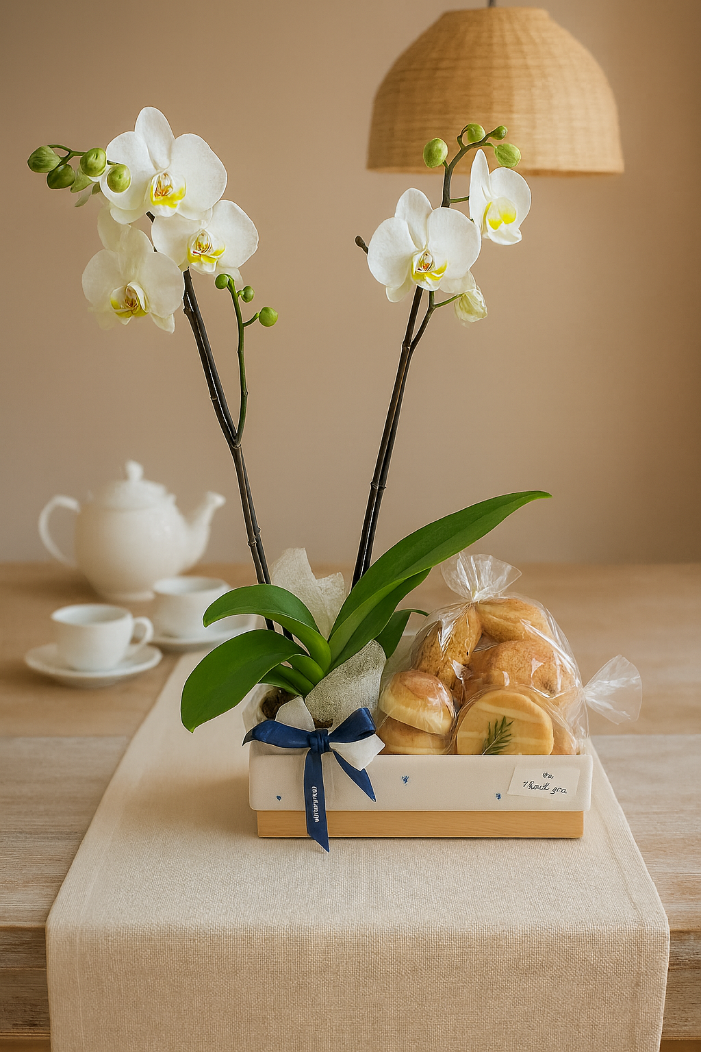 Top Orquídea- Pan, Queso, Vino y Orquídea