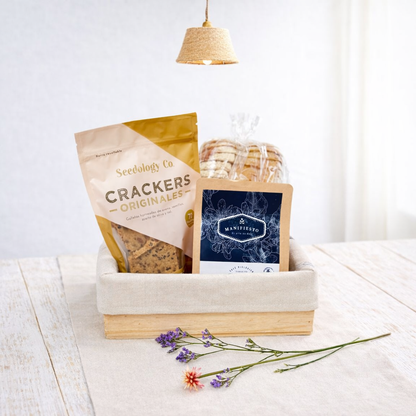 Gracias- Ancheta con pan, crackers y café
