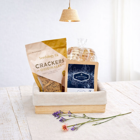 Gracias- Ancheta con pan, crackers y café