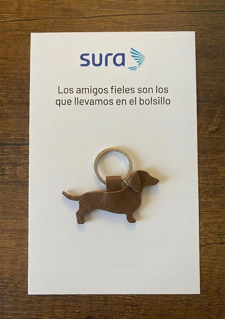 Llaveros en cuero corporativos