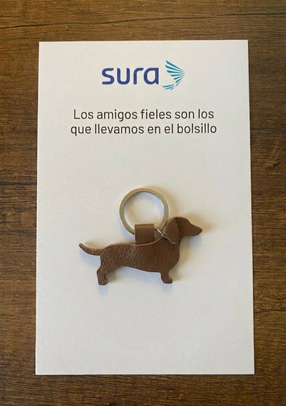 Llaveros en cuero corporativos