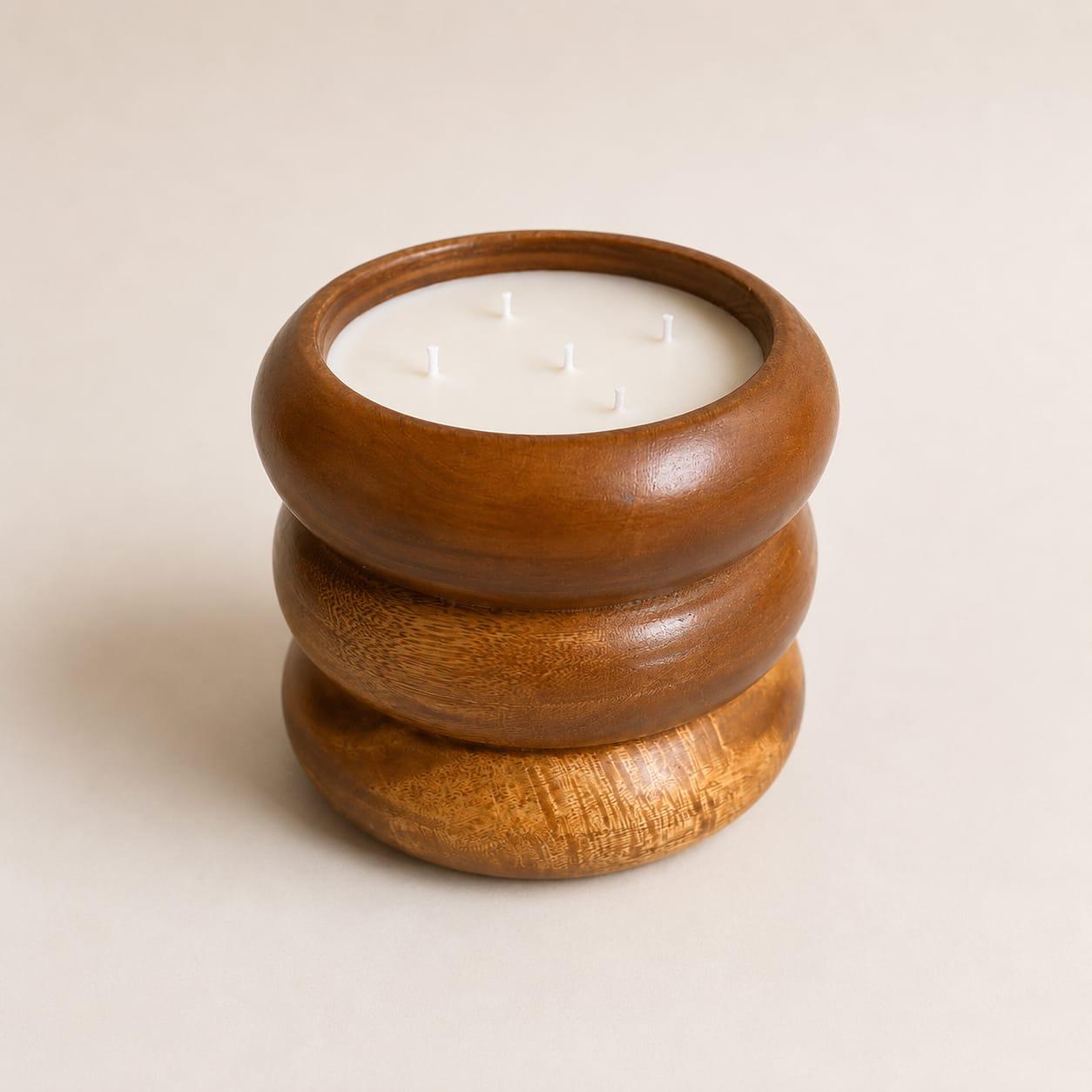 Vela Madera Burbujas