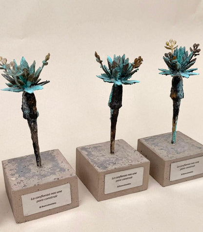 Obra Frailejón mediano con placa