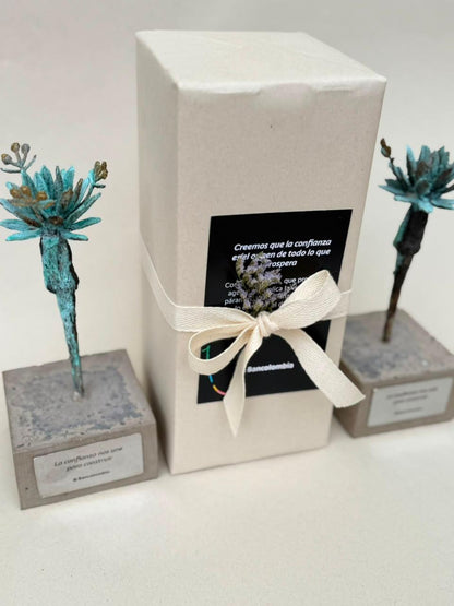 Obra Frailejón mediano con placa