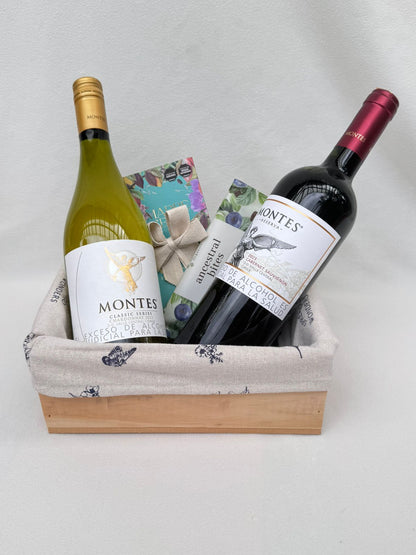 Duo de vinos y chocolates